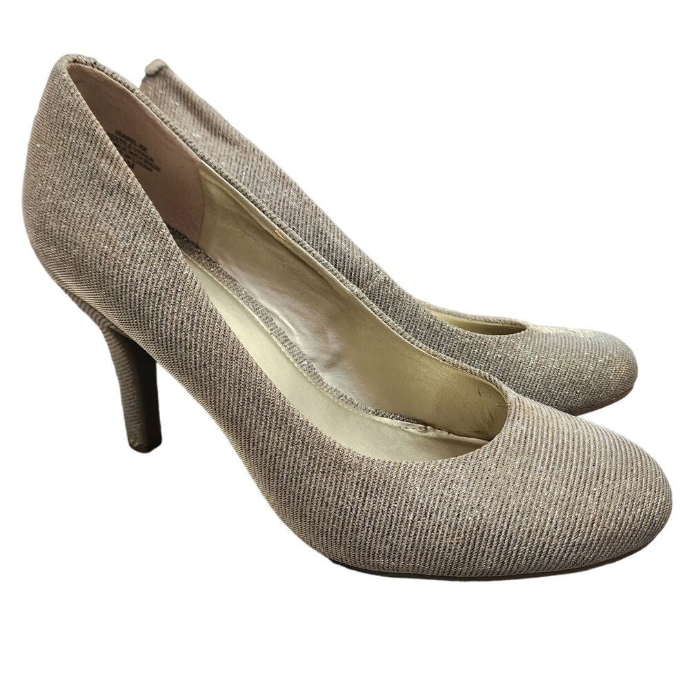kelly&katie Sparkly Isabel Silver Heels, Size 9